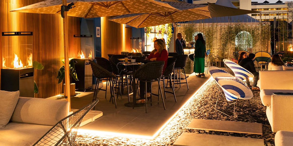 Lighthouse Outdoor Patio Heater - Propane Outdoor Fireplace for Patio