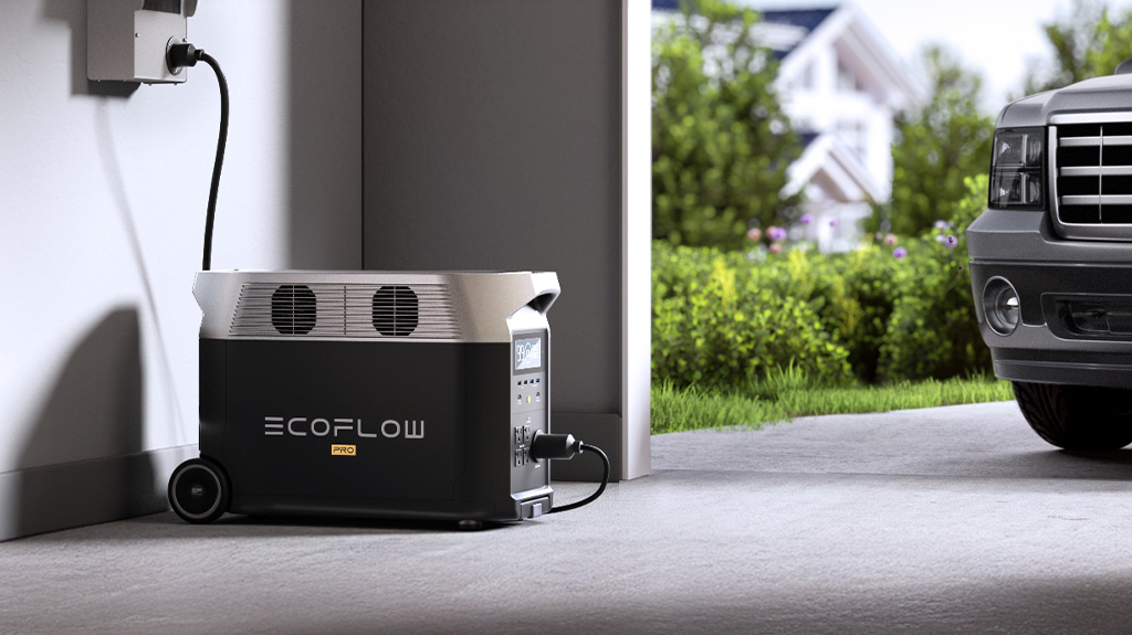 EF ECOFLOW Home Battery Backup Kit with Transfer Switch - Emergency Power Station Backup Electricity Generator for Home Use