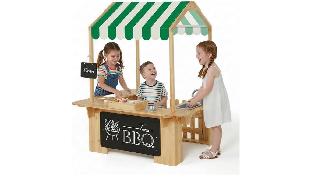 bright yellow kids playhouse