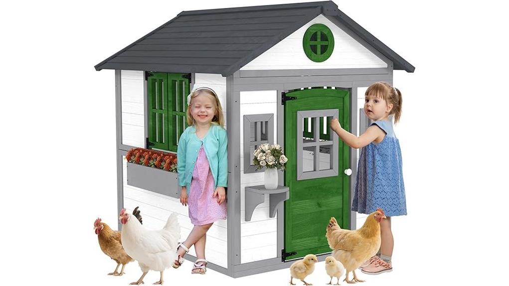 colorful durable backyard playhouse