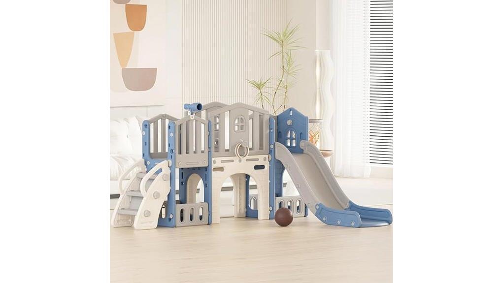 compact versatile toddler slide set