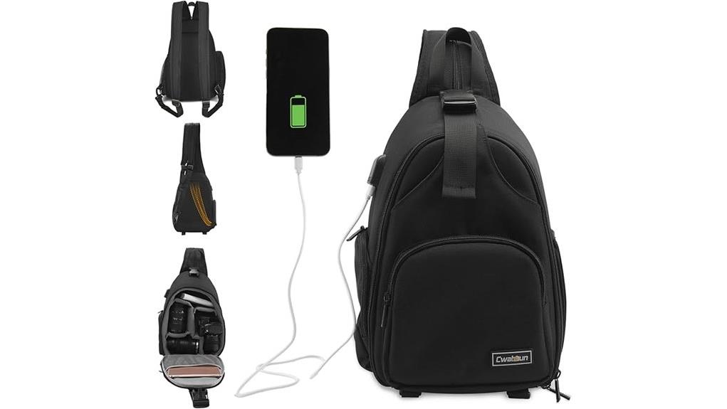 cwatcun dslr sling backpack