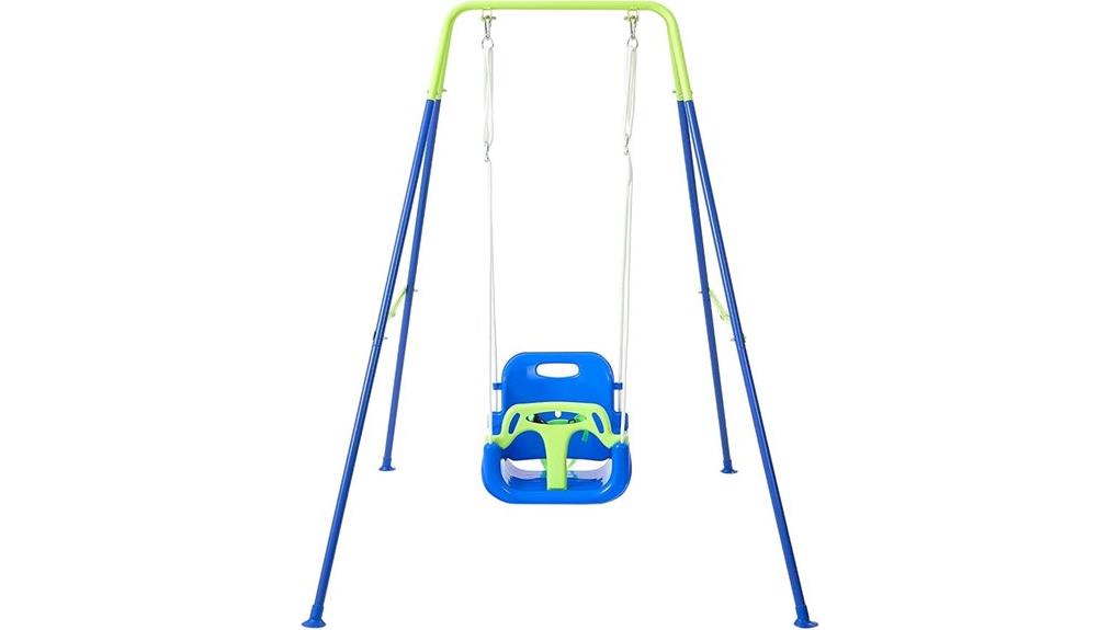 foldable metal toddler swing