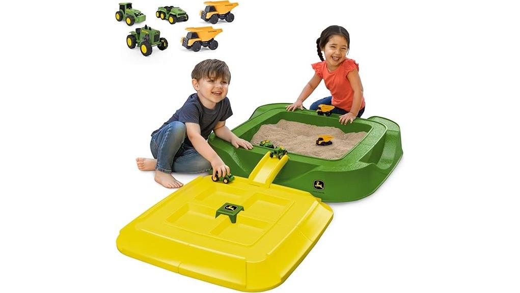 john deere sandbox with cover