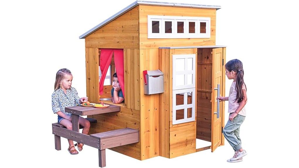 modern wooden outdoor playhouse modern wooden outdoor playhouse