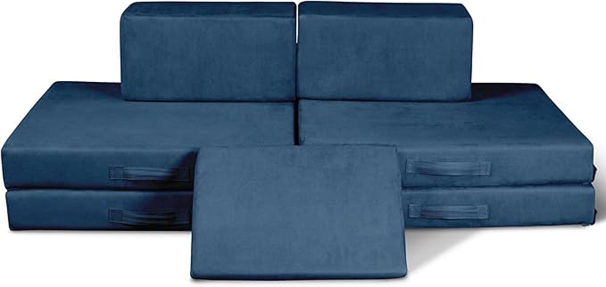 modular seven piece kids couch