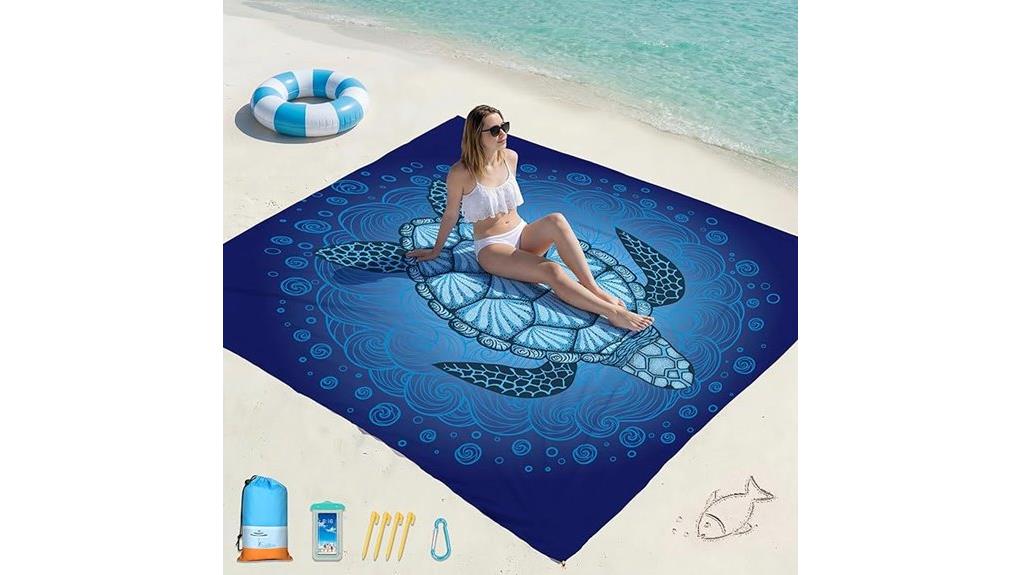 oversized 78x81 inch beach blanket