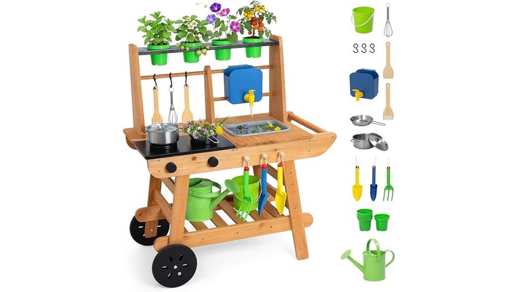 portable kids outdoor mud kitchen