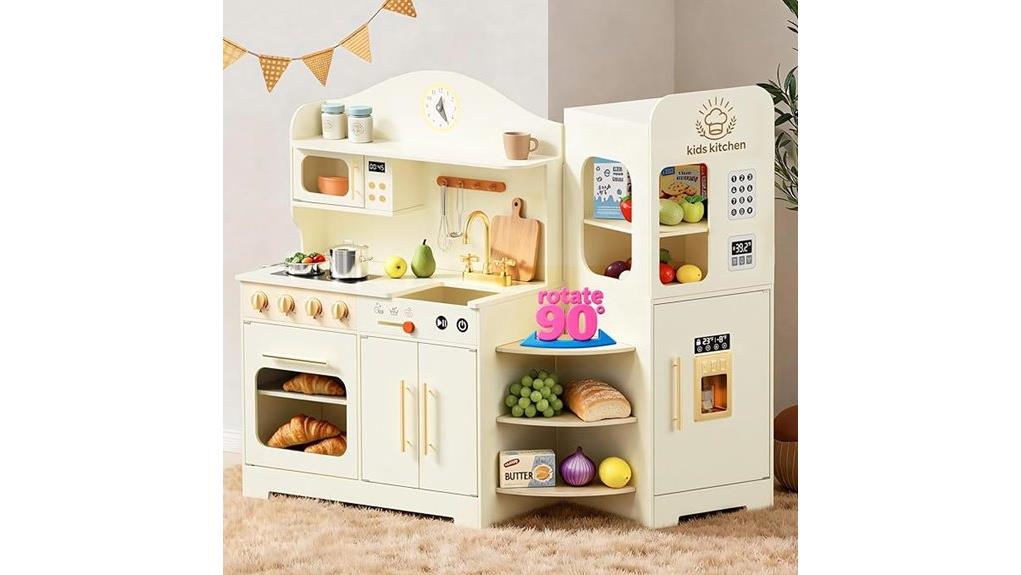rotating play kitchen set