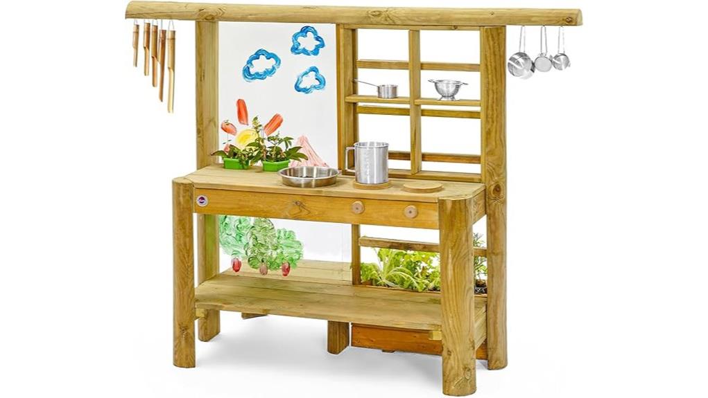sensory outdoor play kitchen