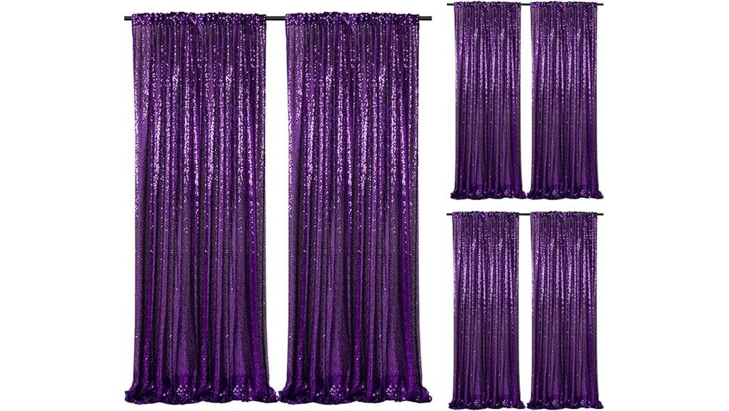 sparkling purple sequin curtains sparkling purple sequin curtains