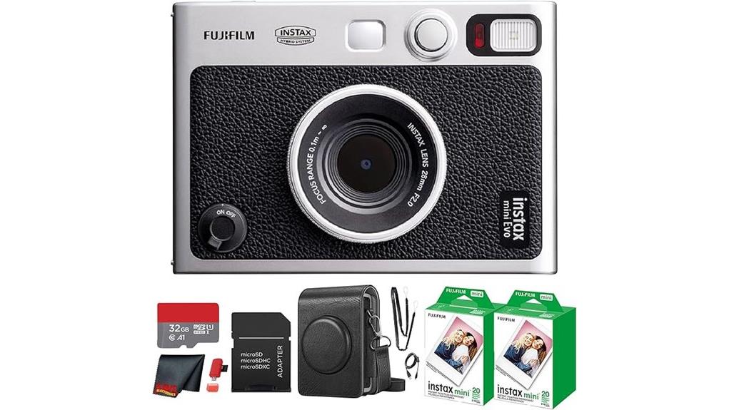 stylish hybrid instant camera