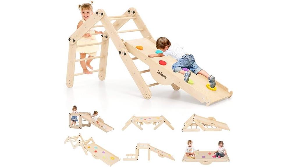 versatile toddler climbing activity set