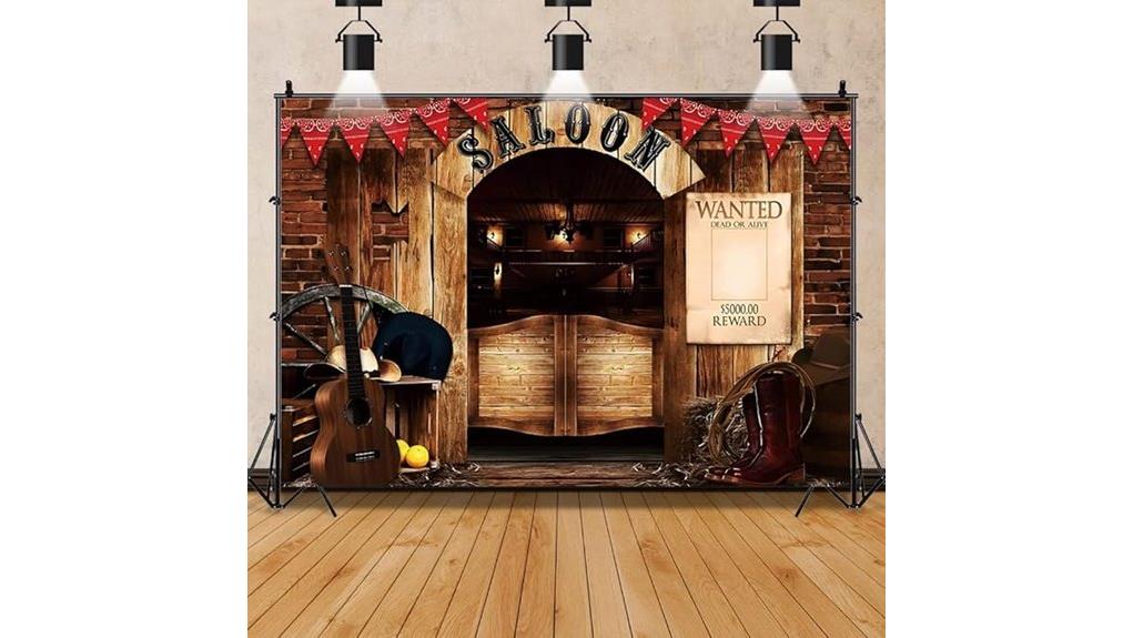 vintage western saloon backdrop