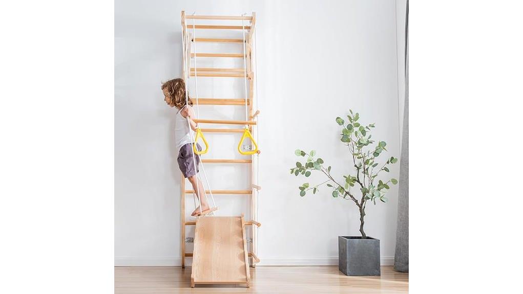 wooden 7 in 1 climbing toy