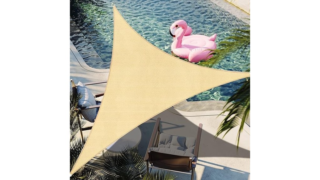 12 foot triangular sand shade