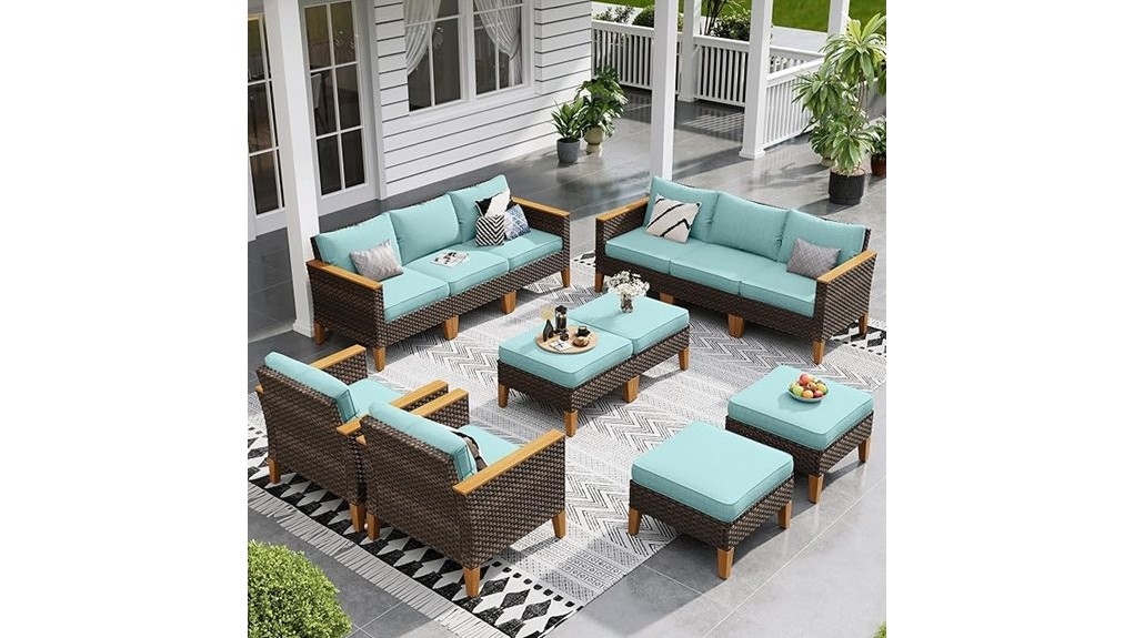 12 piece elegant outdoor seating