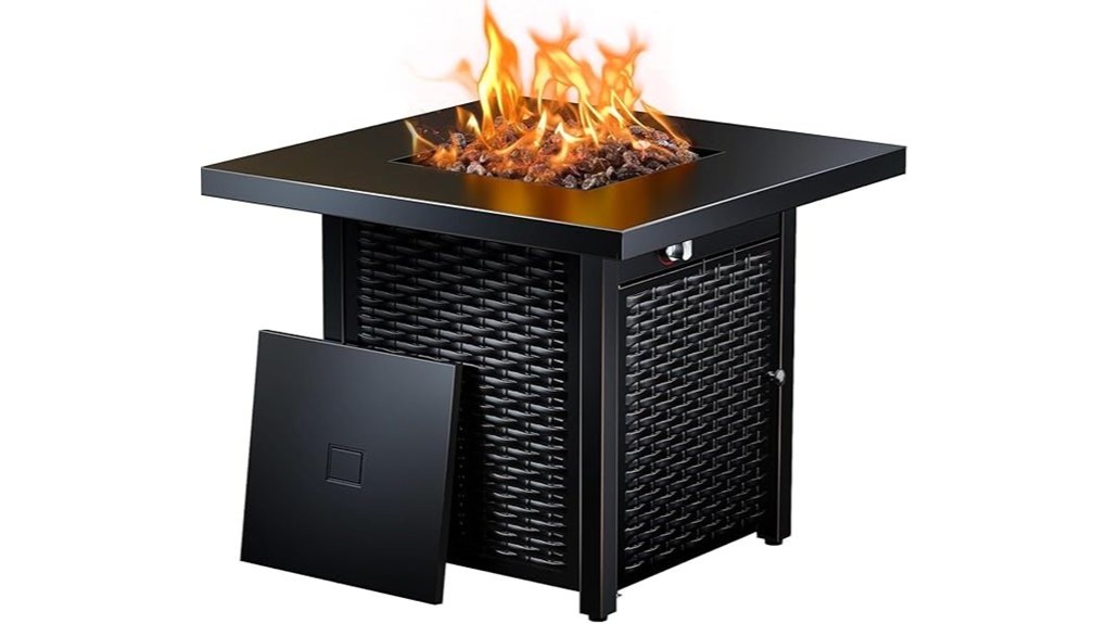 28 inch propane fire pit