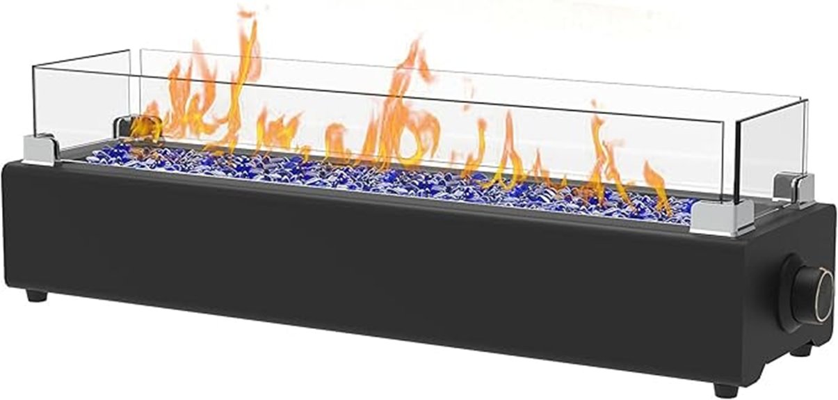 28 inch propane tabletop firepit