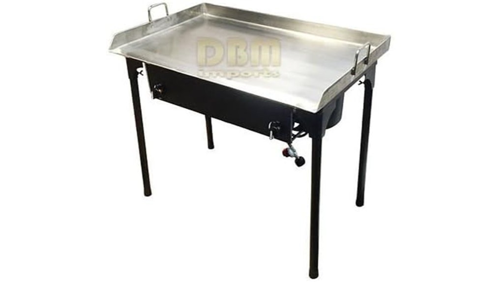 32x17 stainless propane griddle