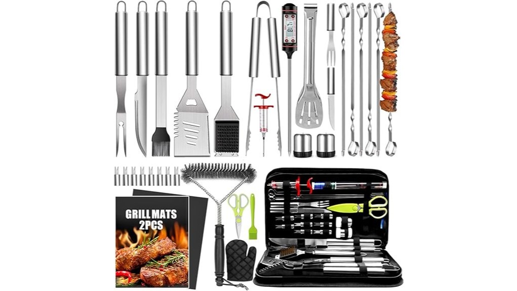 34 piece men s grill set