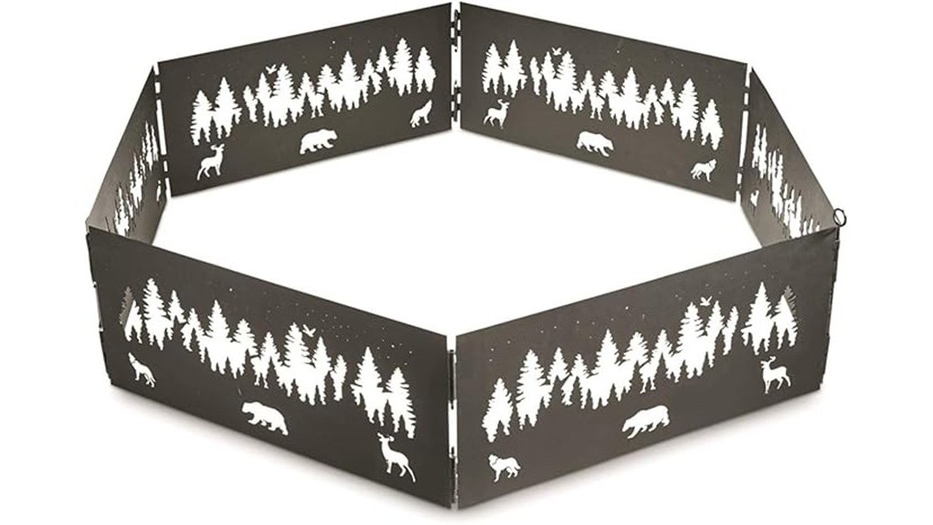 36 inch folding portable firepit