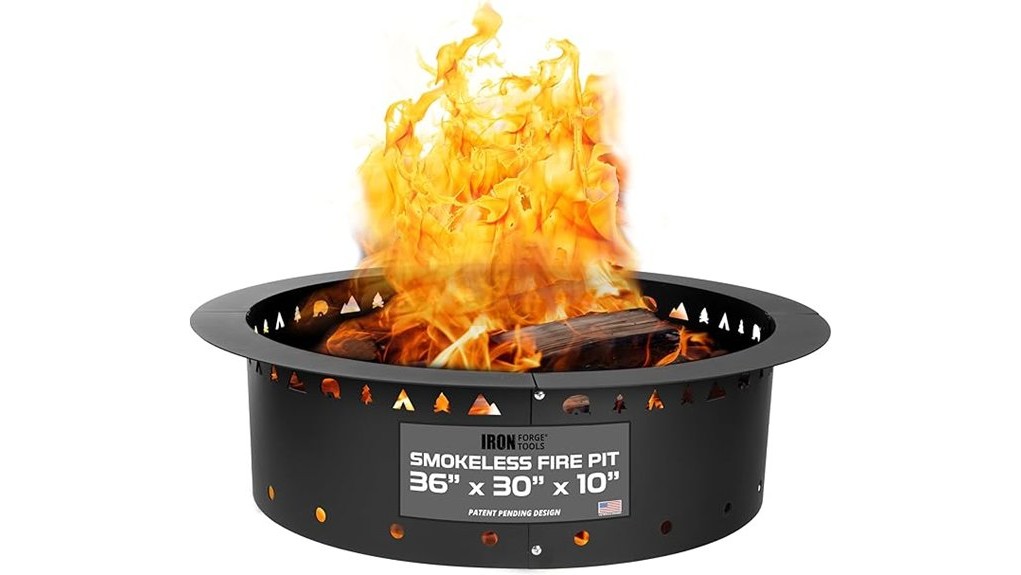 36 inch iron forge firepit