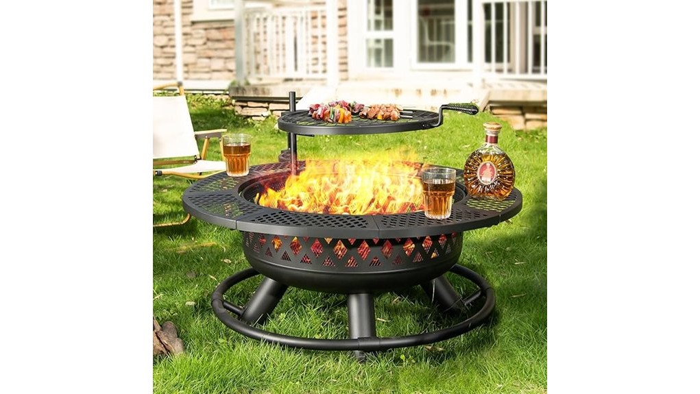 36 inch panovue grill firepit