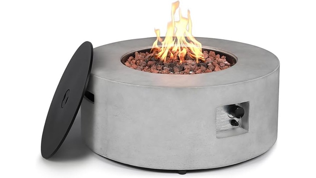 36 inch propane fire pit