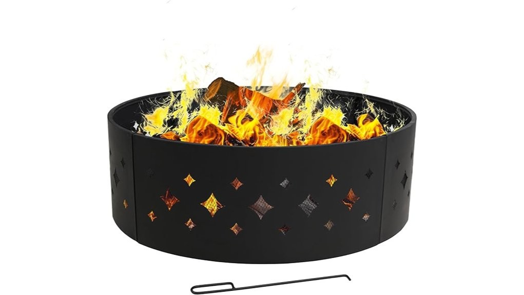 36 inch steel fire pit