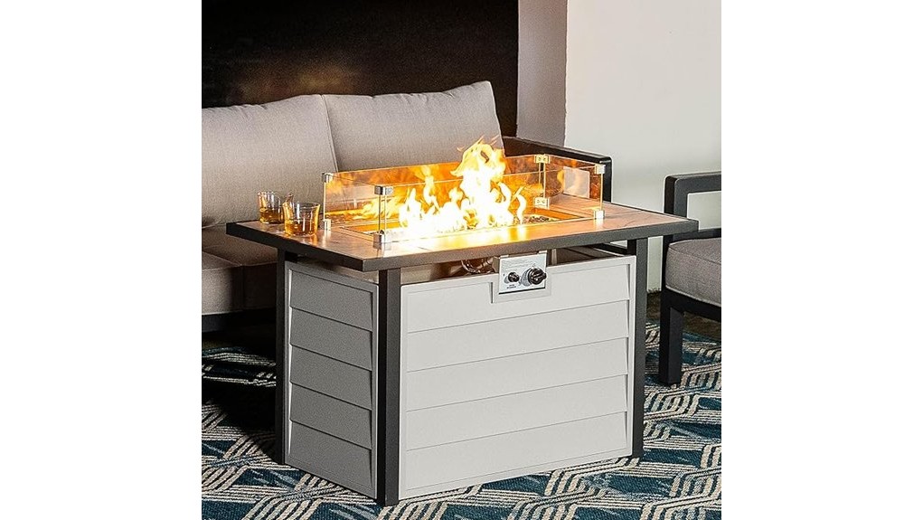 43 inch propane fire pit table