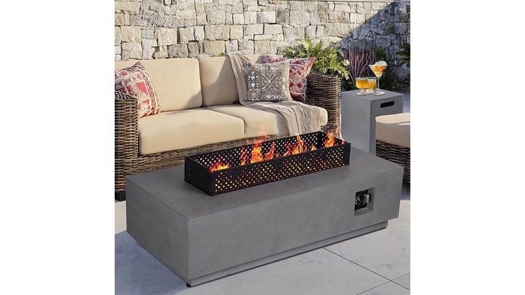 48 inch propane fire pit table