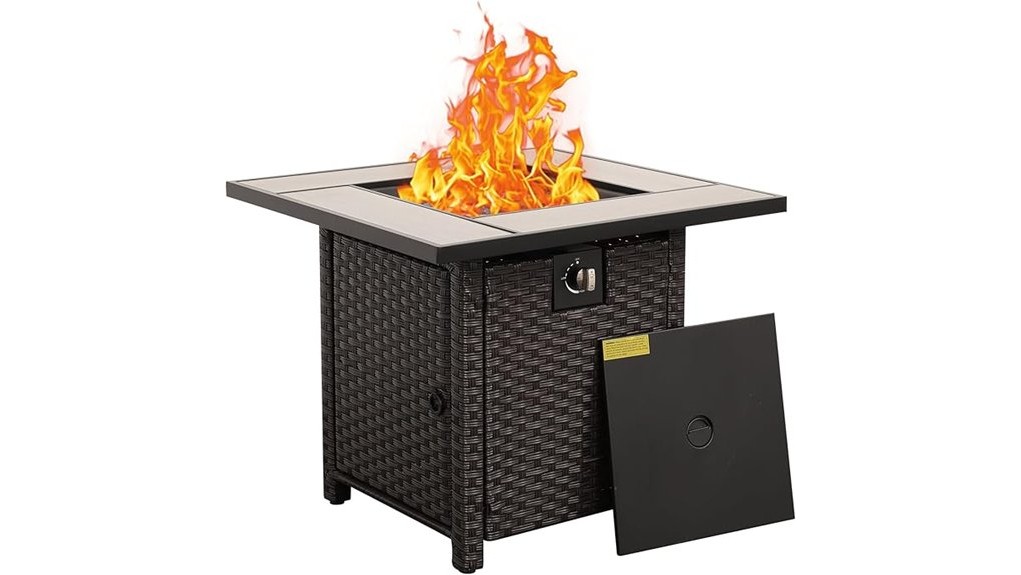 50000 btu brown wicker