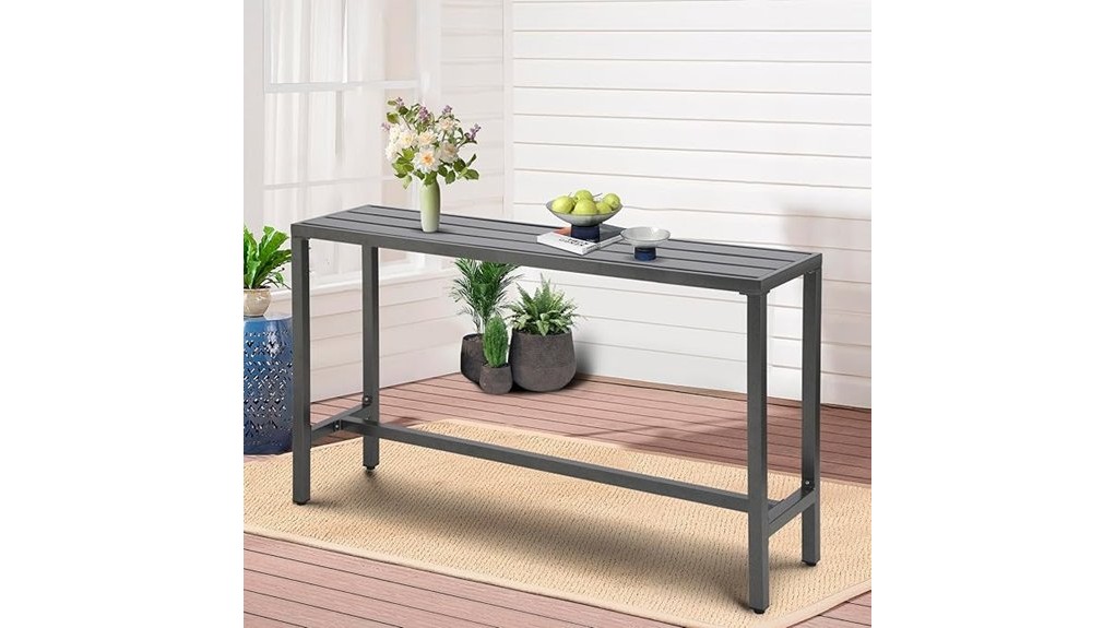 63 outdoor patio bar table