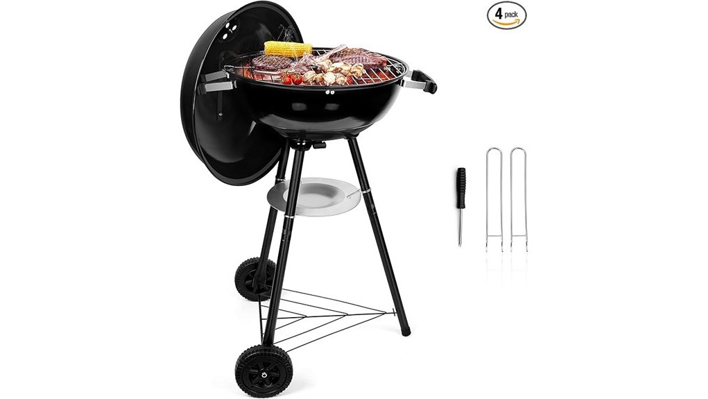 affordable compact backyard charcoal grill
