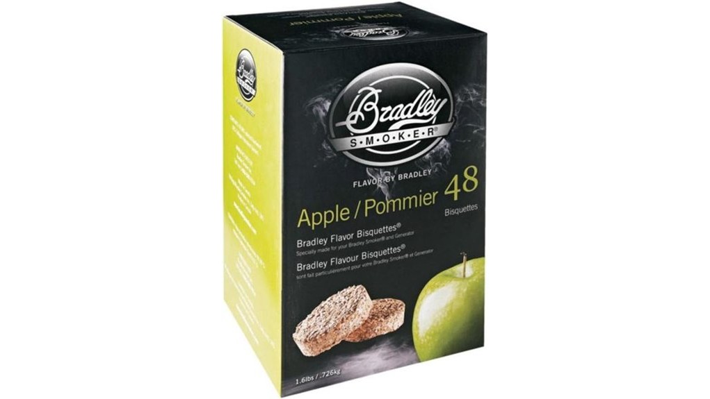 apple flavored smoking bisquettes pack