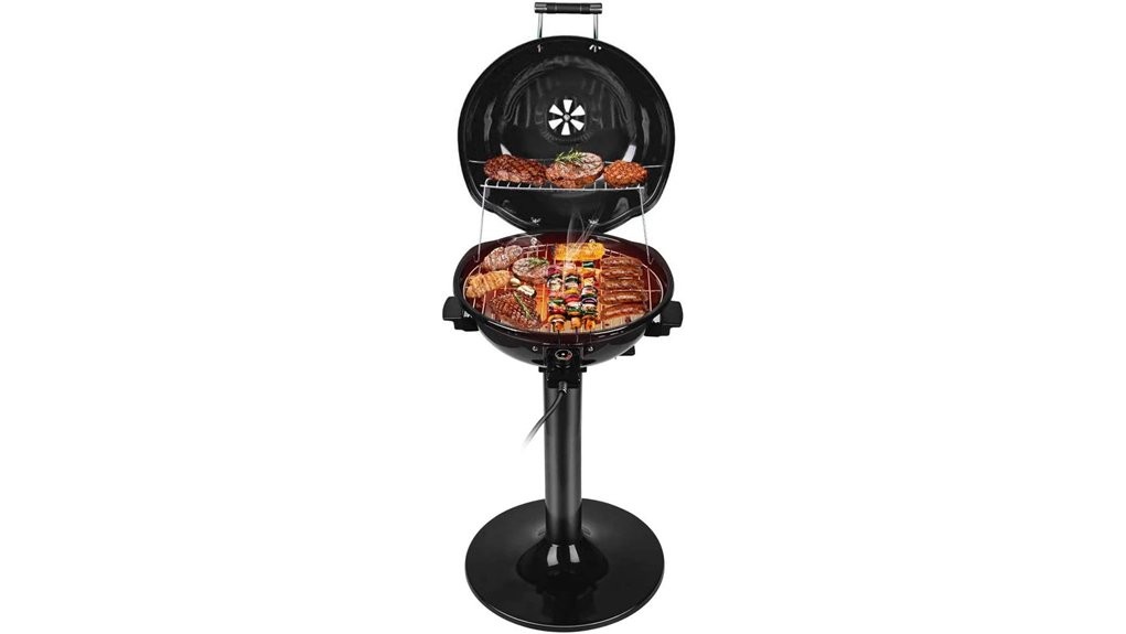 black techwood electric grill