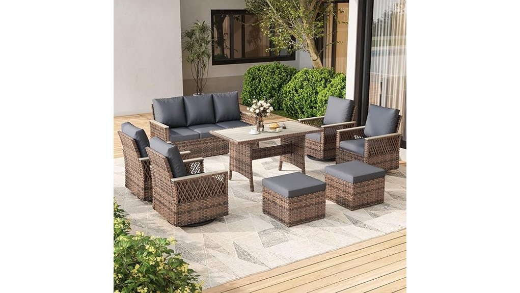 budget friendly outdoor wicker set