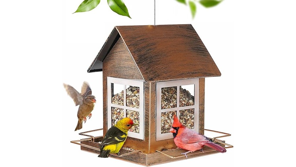 charming rustic bird feeder review