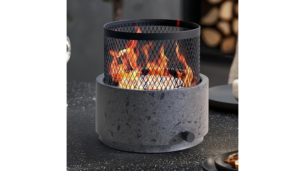 compact 11 000 btu tabletop firepit
