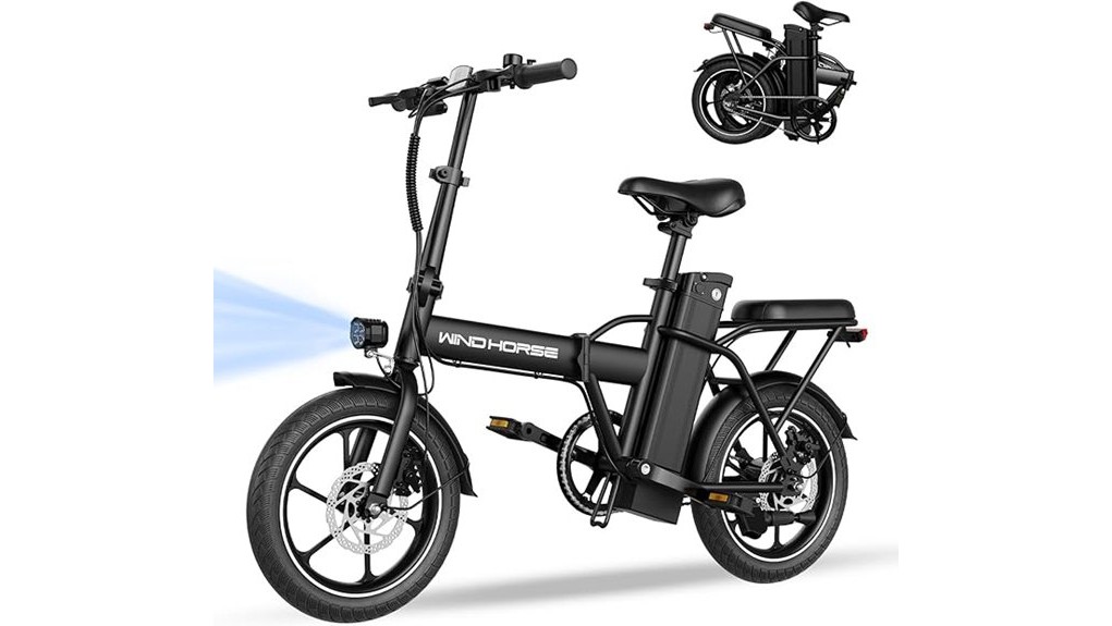compact 16 inch folding e bike