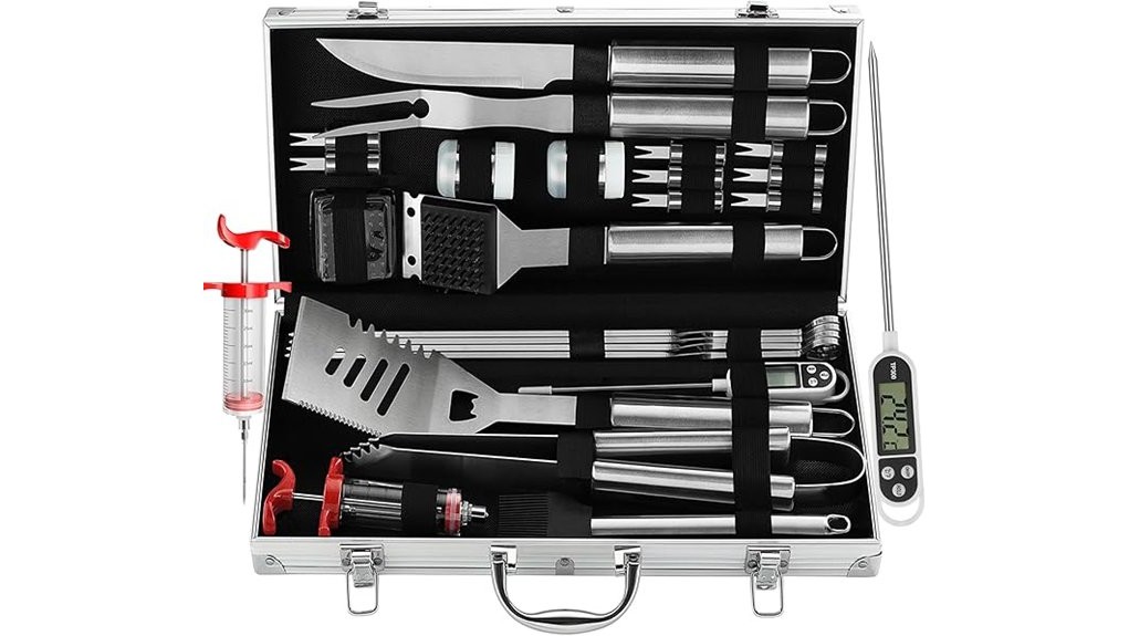 compact 24 piece bbq toolset