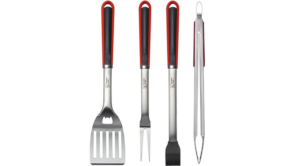 compact durable stainless grilling set
