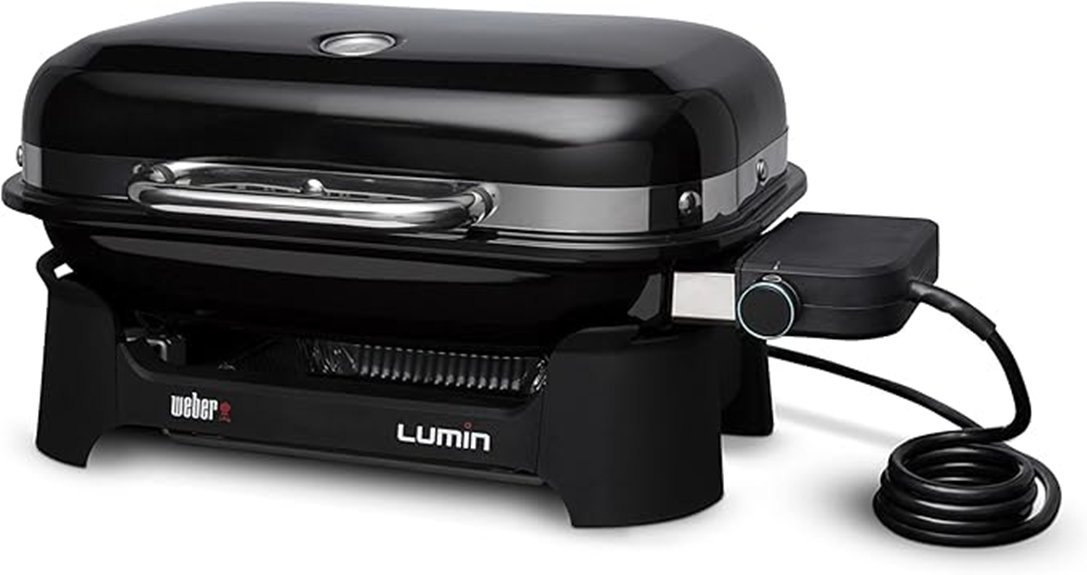 compact electric outdoor grill