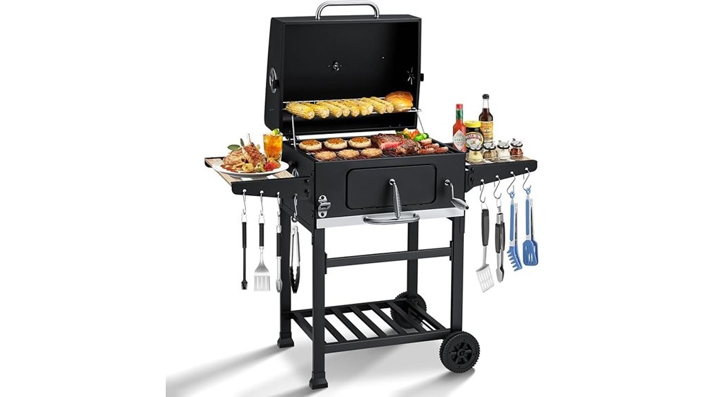 compact foldable charcoal grill