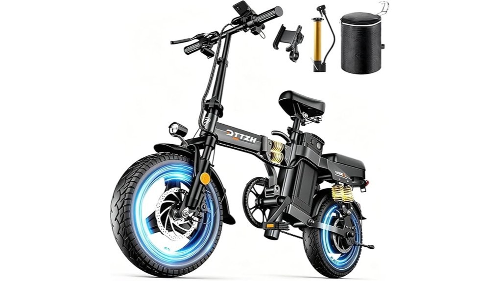 compact foldable electric commuter bike