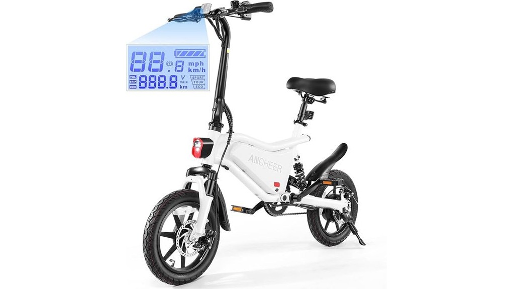 compact mid range folding e bike