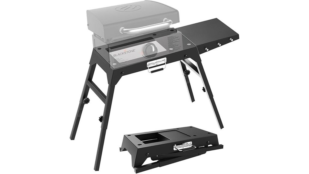 compact portable griddle stand