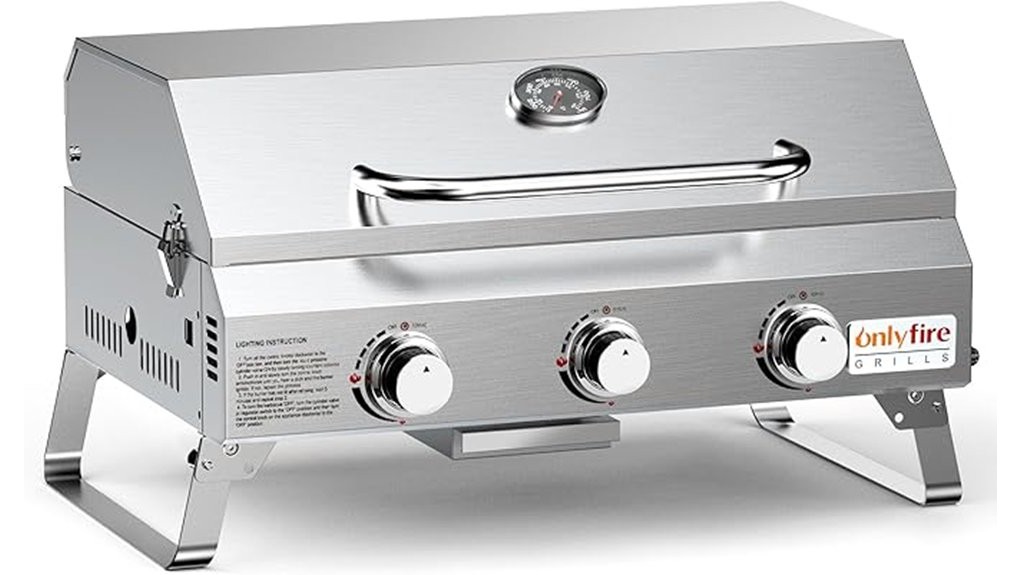 compact portable propane grill