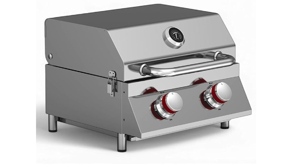 compact portable two burner propane